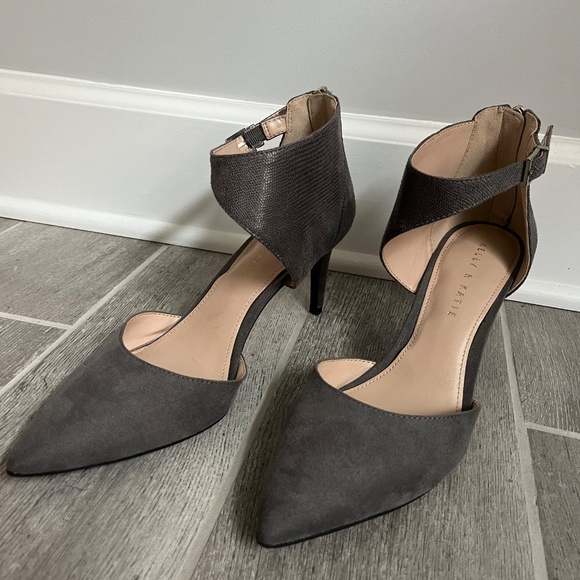 Kelly & Katie Grey Pointed Heels - Picture 4 of 4